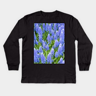 Grape Hyacinth (Muscari Armeniacum) Kids Long Sleeve T-Shirt